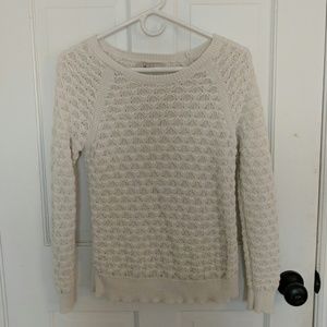Cream cable knit sweater